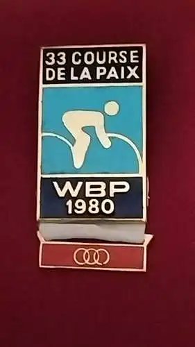 E800/ DDR Sport Friedensfahrt 1980 Abzeichen Emailliert 