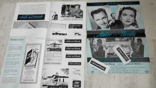 Filmprogramm DLF André und Ursula, Ivan Desny, Elisabeth Müller, Regi 