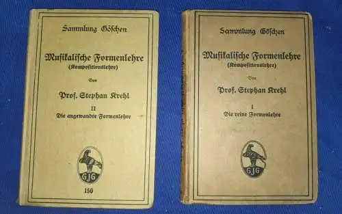 F583/ Krehl Musikalische Formenlehre Band I und II