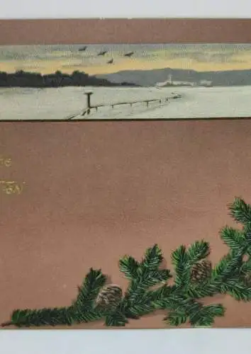 E804/ antike Glückwunschkarte  Weihnachten Weihnachtskarte 