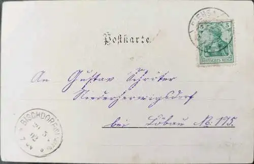 Alte Ansichtskarte Gruß aus Collm