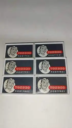 G167/ alte Tondei Rasierklingen Rasierklingen 6 x 5 Stück 