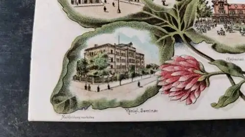Ak Lithographie Gruss aus Löbau um 1900