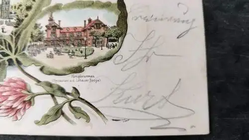 Ak Lithographie Gruss aus Löbau um 1900