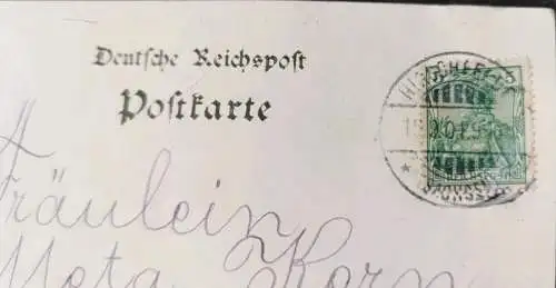 Ak Lithographie Gruss aus Hirschfelde 1901