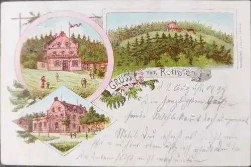 Alte Ansichtskarte Gruß vom Rothstein 