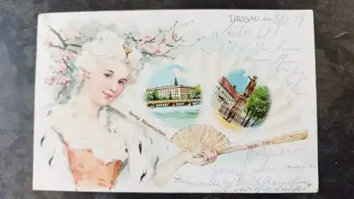 Alte Ansichtskarte von Dessau 1904