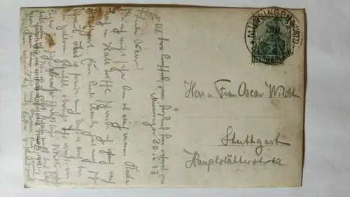 E803/ Alte Postkarte - Ehemaliger Truppenübungsplatz Münsingen 1918