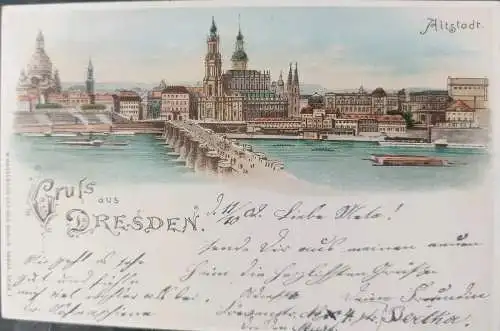 Alte Ansichtskarte Gruß aus Dresden 