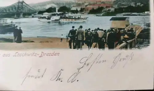 Alte Ansichtskarte Gruß aus Loschwitz - Dresden 