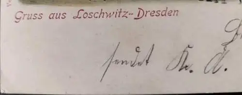 Alte Ansichtskarte Gruß aus Loschwitz - Dresden 