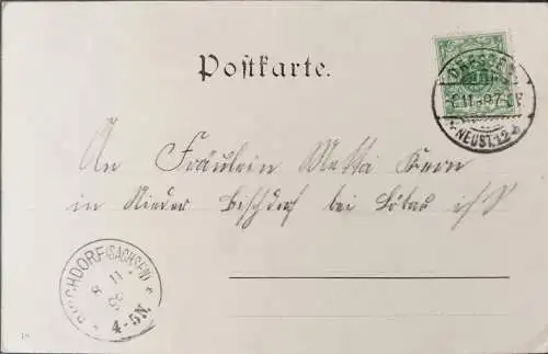 Alte Ansichtskarte Gruß aus Loschwitz - Dresden 
