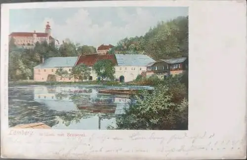 Alte Ansichtskarte Lämberg Lemberg Lausitz 