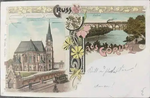 Alte Ansichtskarte Gruß aus Görlitz 
