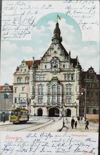 Alte Ansichtskarte Dresden Georgentor