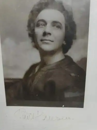 E408/ Foto mit Autogramm Paul Hansen Poul Hansen Tenor Dänemark