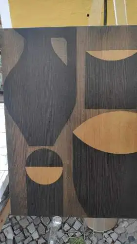 F485/ 60er Jahre Designer Wandbild - Wandtafel  Signiert 60 x 60 cm