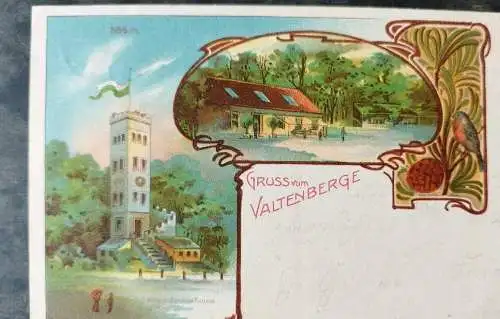 Alte Ansichtskarte Gruß vom Valtenberge