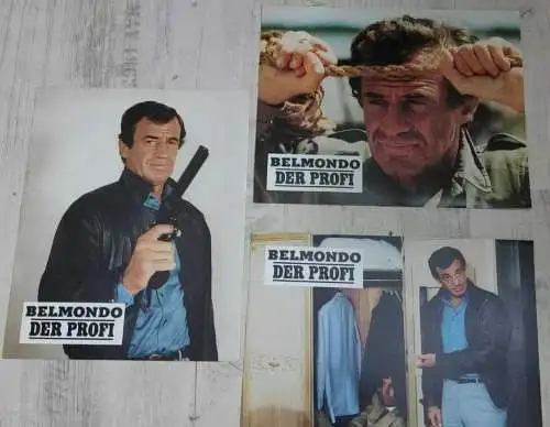 Der Profi 3 original Aushangfotos Jean-Paul Belmondo 