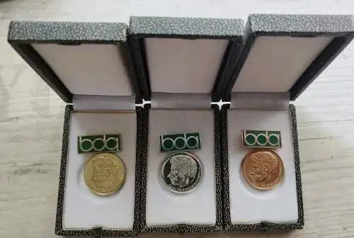 DDR Carl-Friedrich-Schinkel Medaille Bund der Architekten BdA  3 Stufen GSB