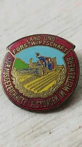DDR Abzeichen Land & Forstwirtschaft für ausgezeichnete Leistungen 