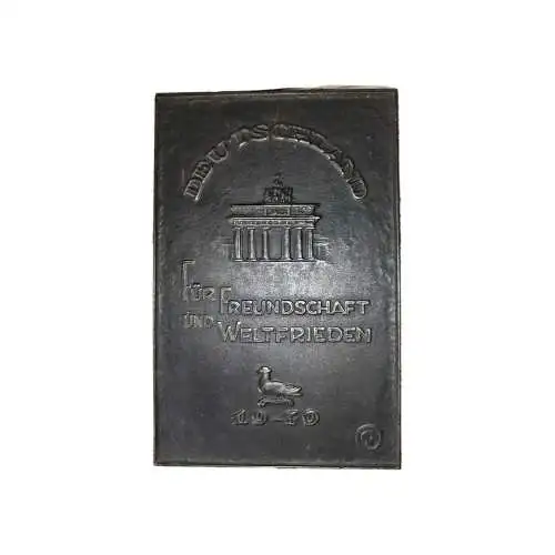 Lauchhammer Plakette Kunstguss 1949