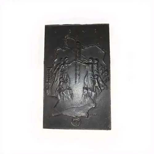 Lauchhammer Plakette Kunstguss 1947