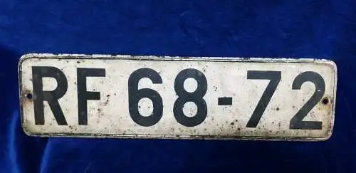 G589/ DDR Kennzeichen Nummernschild Bezirk RF Dresden Kreis Dresden- Land