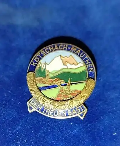 E800/ 2x Anstecker  Brosche  Kötschach Mauthen emailliert 
