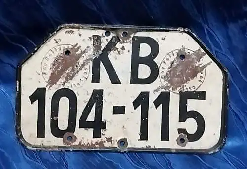 062/ Original Kennzeichenschild Oldtimer Deutschland Berlin 