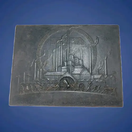 Eisenguss Plakette Lauchhammer 200 Jahre 1725 - 1925