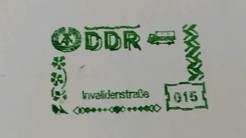 E800c/ Grenzübergangsstempel - Einsatz - Übergang Invalidenstraße 