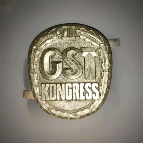 DDR  GST Gesellschaft für Sport und Technik Emblem zum 2. Kongress 