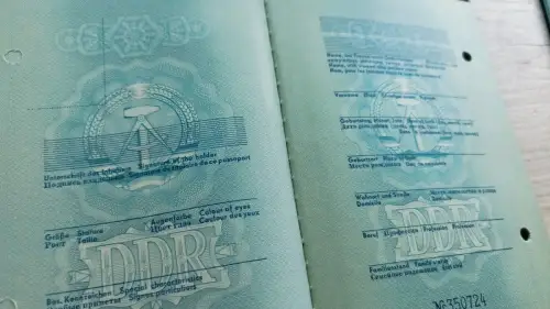 original alter DDR Reisepass , Muster, sehr selten 