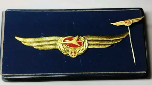 DDR Abzeichen Bestenabzeichen der Interflug + Miniatur 