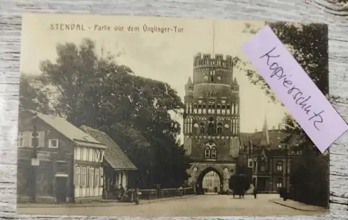 Alte Postkarte Stendal Ünglinger Tor