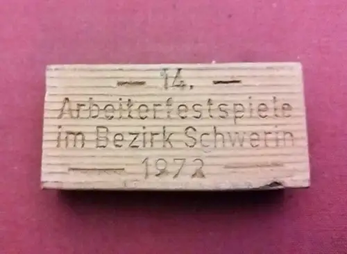 SCHWERIN - 14. ARBEITERFESTSPIELE DER DDR 1972