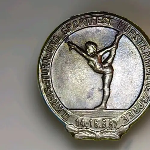 Altes Abzeichen  Sportfest Fürstenwalde 1957