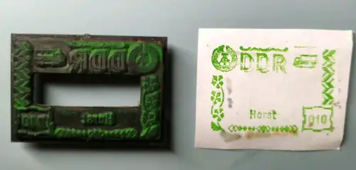 12/ Grenzübergangsstempel - Einsatz - Übergang Horst