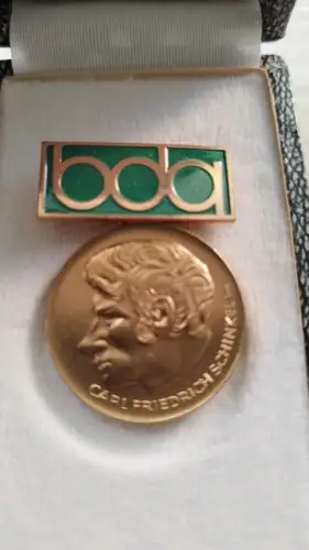 DDR Carl-Friedrich-Schinkel Medaille Bund der Architekten BdA  Stufe Bronze 