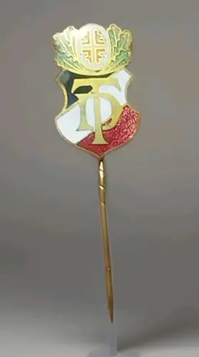 Patriotisches Mitgliedsabzeichen DT  Deutsche Turnerschaft emailliert 