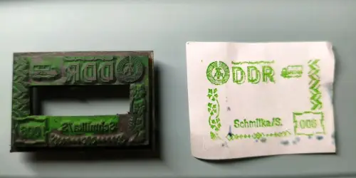 10/ Grenzübergangsstempel - Einsatz - Übergang Schmilka/ S.