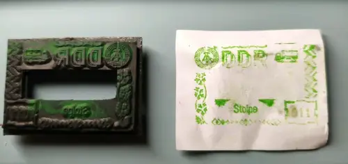 09 Grenzübergangsstempel - Einsatz - Übergang Stolpe 