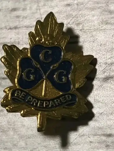 Abzeichen  Pfadfinderinnen Vintage Girl Guides Pin Be Prepared