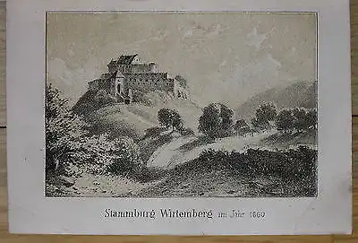 1860 Schönhuth Die Burgen Klöster Kirchen Kapellen Württembergs 5 Bde. Ansichten