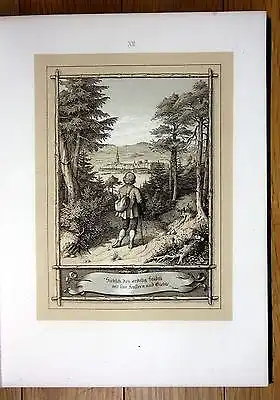 1853 Hieronymus Baar und Schwarzwald Lucian Reich Nepomuk Heinemann Lithographie