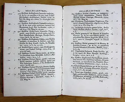 1780 Katalog Auktionskatalog Bücher books auction catalogue book Gouttard