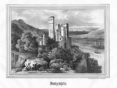 Ehrenbreitstein koblenz festung rheinland pfalz rhein holzstich woodcut