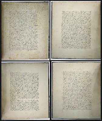 1878 Johann Schwarzer Jauernig Javornik Reise manuscript Handschrift Schlesien