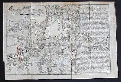 1760 - Liegnitz Legnica Polen Poland Kupferstich Karte Polska map engraving